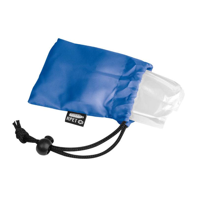 Pončo do deště vyrobené z RPET, modrá Pončo do deště vyrobené z RPET, modrá