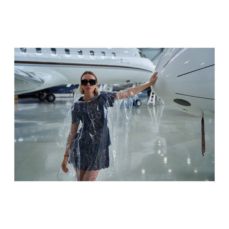 Pončo do deště vyrobené z RPET, modrá Pončo do deště vyrobené z RPET, modrá