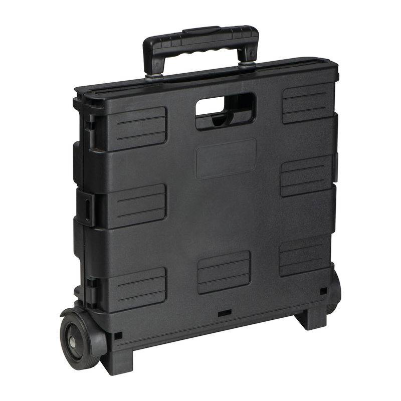 Skládací nákupní vozík, černá 32 L Skládací nákupní vozík, černá 32 L