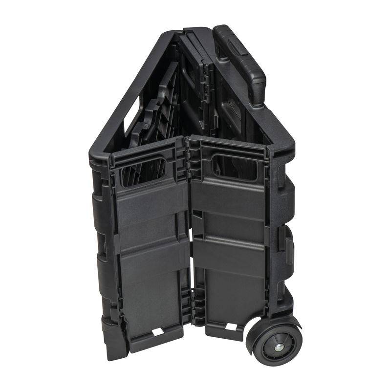 Skládací nákupní vozík, černá 32 L Skládací nákupní vozík, černá 32 L