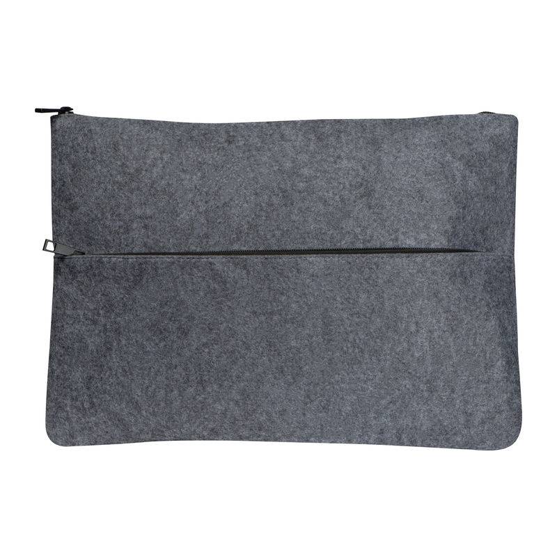 Kapsa na dokumenty z R-PET, šedá stříbrná Kapsa na dokumenty z R-PET, šedá stříbrná