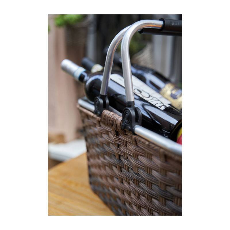 Ratanový nákupný košík, hnedá Ratanový nákupný košík, hnedá