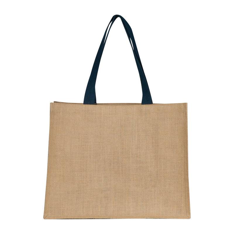 Jutová taška, modrá dark - hnědá Jutová taška, modrá dark - hnědá