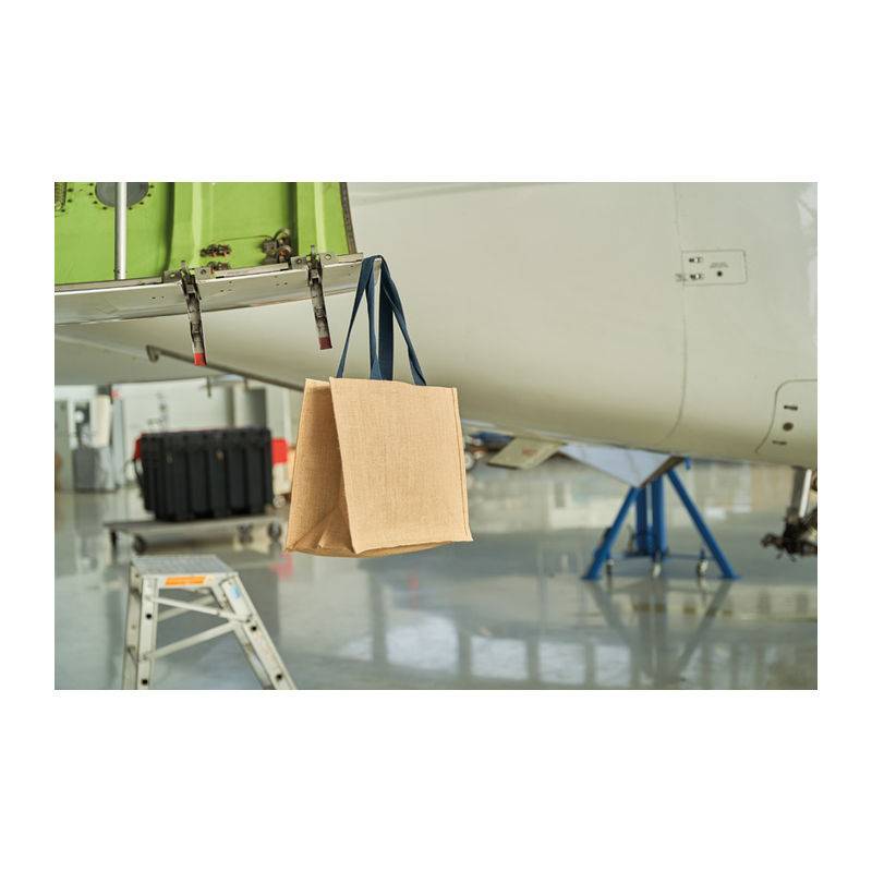 Jutová taška, modrá dark - hnědá Jutová taška, modrá dark - hnědá