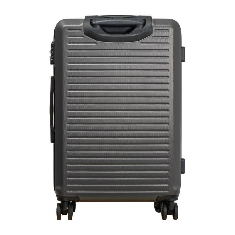 Sada kufříků, 3dílná, šedá stříbrná Sada kufříků, 3dílná, šedá stříbrná