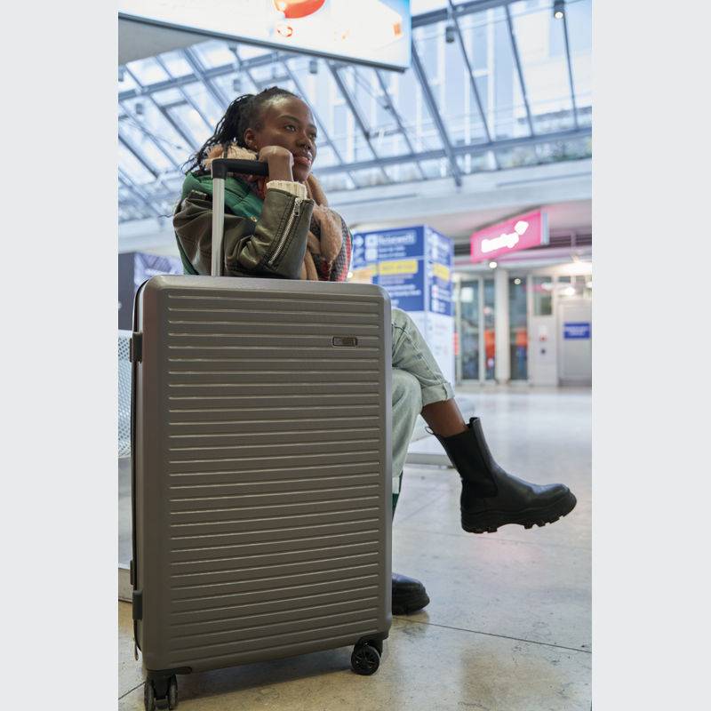 Sada kufříků, 3dílná, šedá stříbrná Sada kufříků, 3dílná, šedá stříbrná