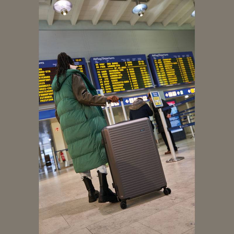 Sada kufříků, 3dílná, šedá stříbrná Sada kufříků, 3dílná, šedá stříbrná