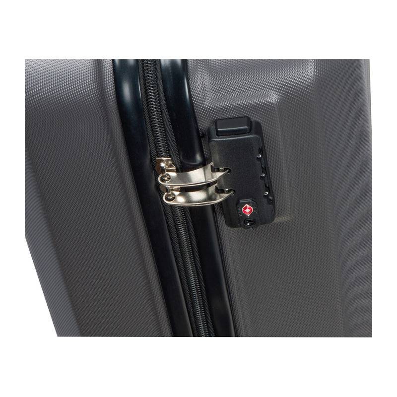 Sada kufříků, 3dílná, šedá stříbrná Sada kufříků, 3dílná, šedá stříbrná