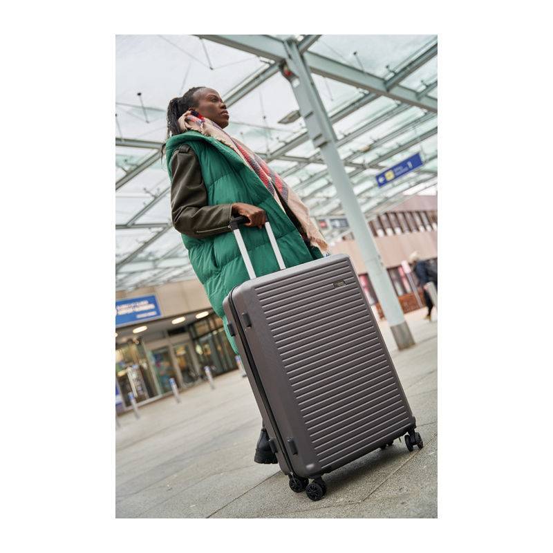 Sada kufříků, 3dílná, šedá stříbrná Sada kufříků, 3dílná, šedá stříbrná