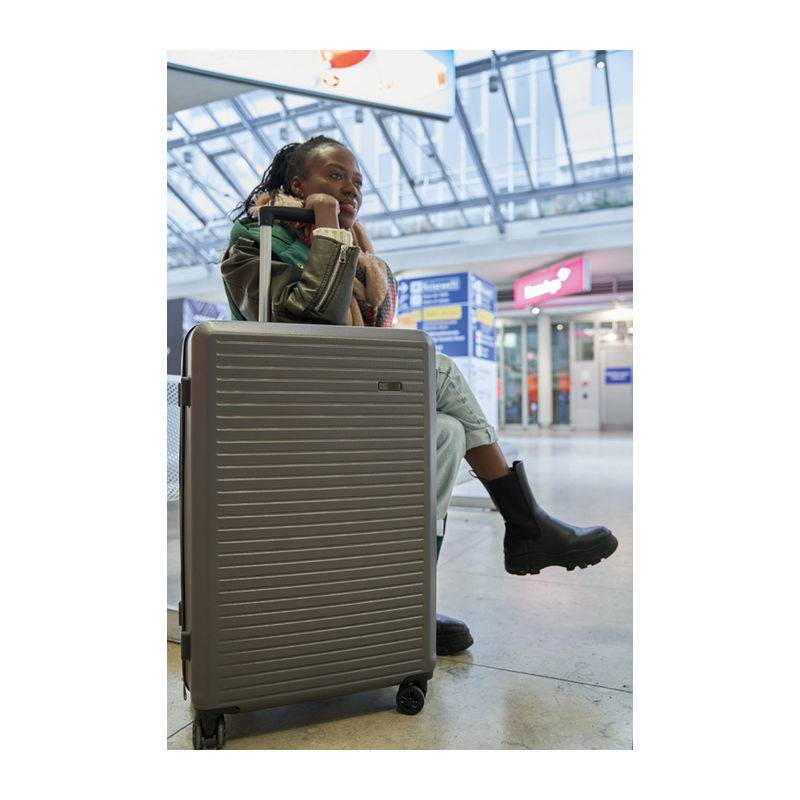 Sada kufříků, 3dílná, šedá stříbrná Sada kufříků, 3dílná, šedá stříbrná