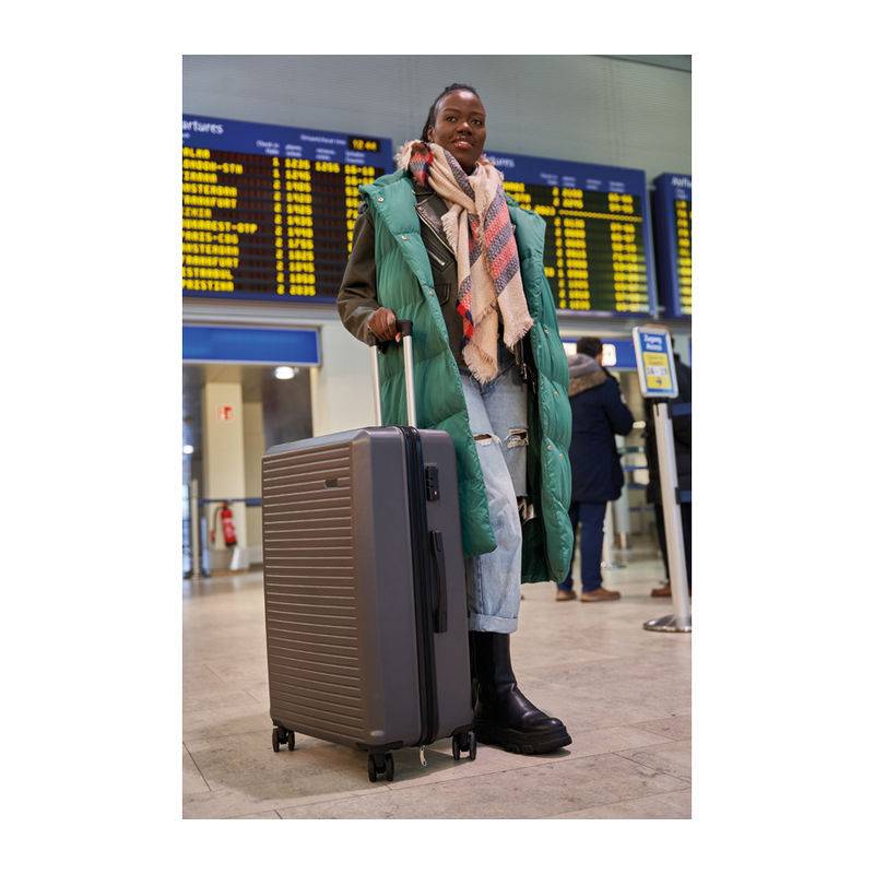 Sada kufříků, 3dílná, šedá stříbrná Sada kufříků, 3dílná, šedá stříbrná