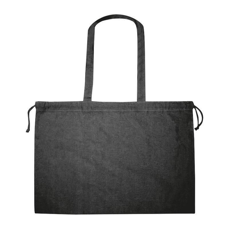 Vrecko z organickej bavlny (GOTS) so zapínaním, čierna Vrecko z organickej bavlny (GOTS) so zapínaním, čierna