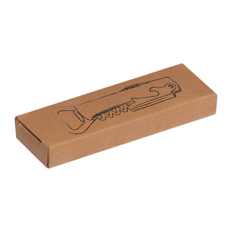 Vývrtka s otváračom na fľaše, hnedá béžová Vývrtka s otváračom na fľaše, hnedá béžová