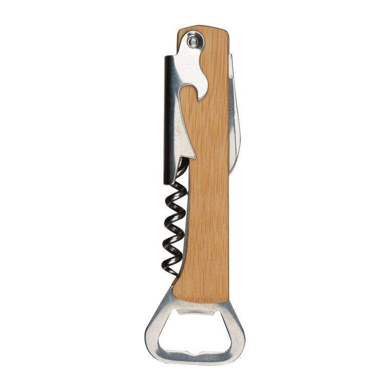 Vývrtka s otváračom na fľaše, hnedá béžová Vývrtka s otváračom na fľaše, hnedá béžová