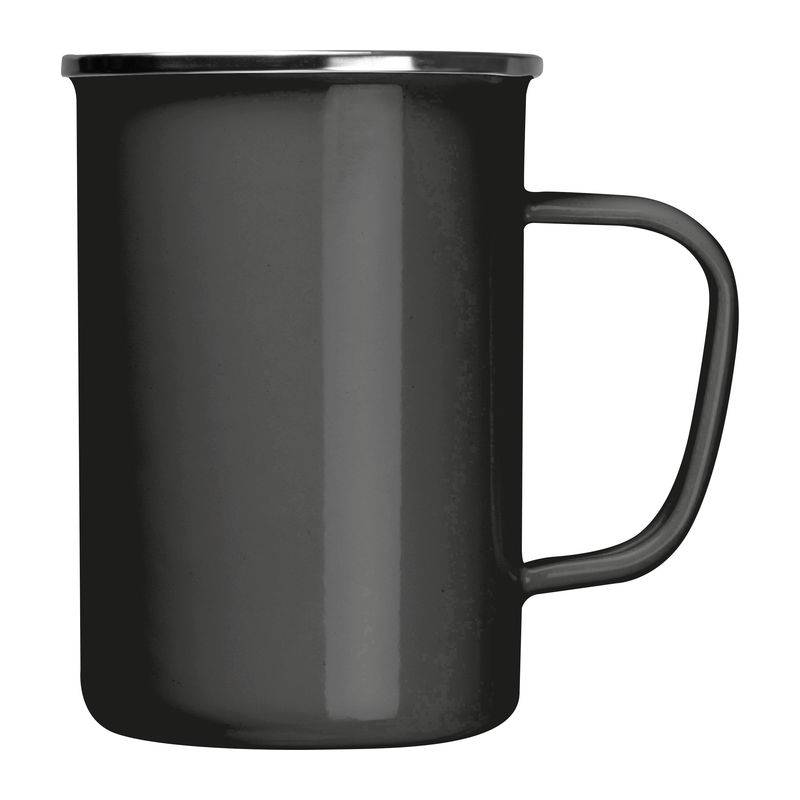 Smaltovaný hrnek, černá 550ml Smaltovaný hrnek, černá 550ml