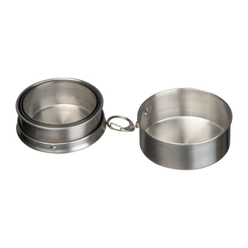 Skládací sklenice na pití z nerezavějící oceli, šedá 250ml Skládací sklenice na pití z nerezavějící oceli, šedá 250ml