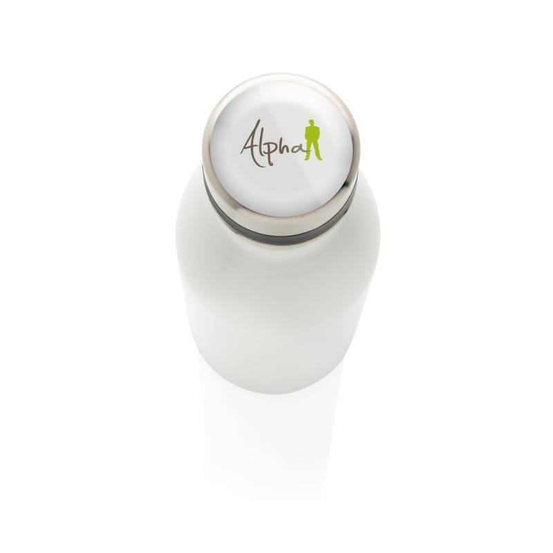 Fľaša na vodu z nehrdzavejúcej ocele, biela Fľaša na vodu z nehrdzavejúcej ocele, biela