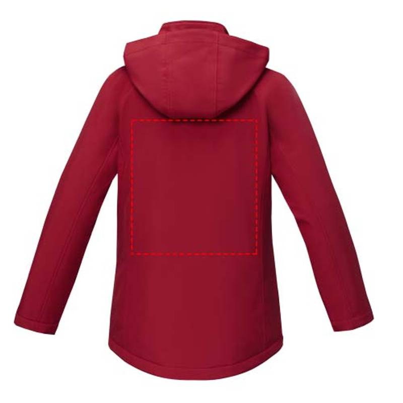 Dámska polstrovaná softshellová bunda Notus, červená, XS Dámska polstrovaná softshellová bunda Notus, červená, XS