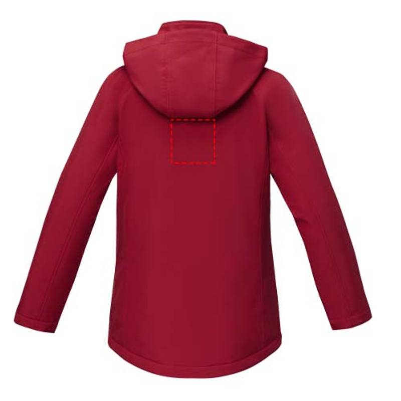 Dámska polstrovaná softshellová bunda Notus, červená, XS Dámska polstrovaná softshellová bunda Notus, červená, XS