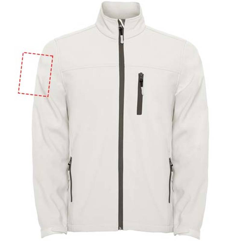 Antartida pánska softshellová bunda, biela Pearl, S Antartida pánska softshellová bunda, biela Pearl, S