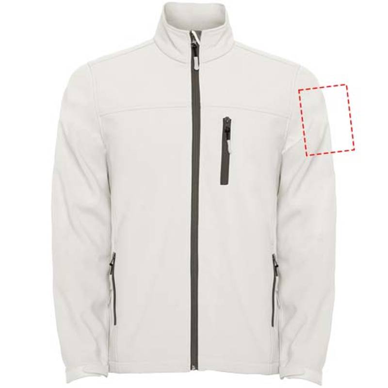 Antartida pánska softshellová bunda, biela Pearl, S Antartida pánska softshellová bunda, biela Pearl, S