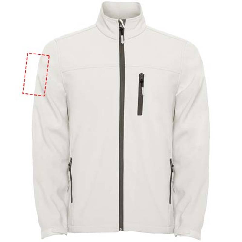 Antartida pánska softshellová bunda, biela Pearl, S Antartida pánska softshellová bunda, biela Pearl, S