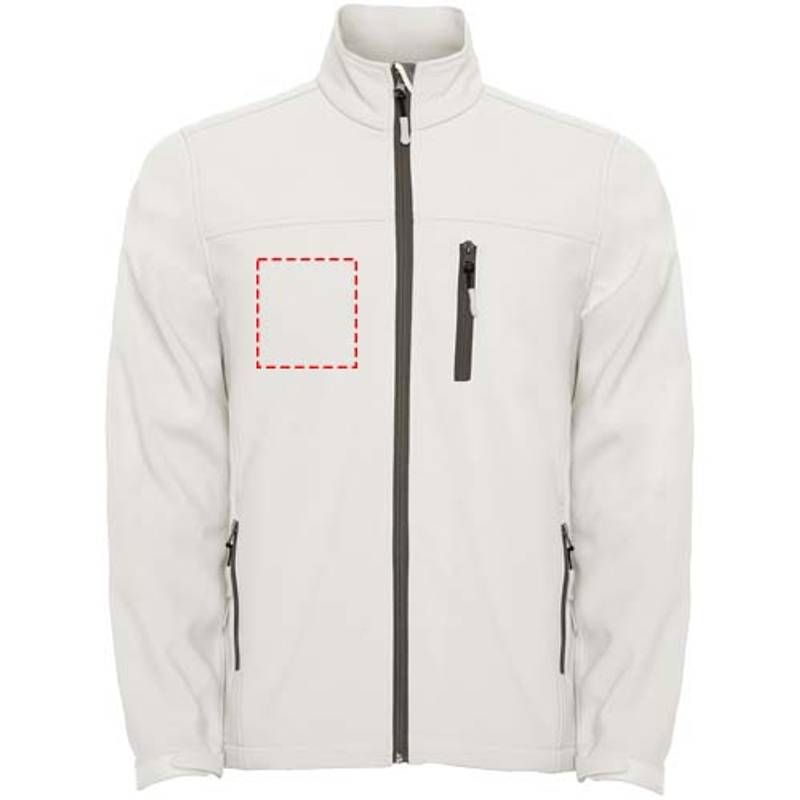 Antartida pánska softshellová bunda, biela Pearl, S Antartida pánska softshellová bunda, biela Pearl, S