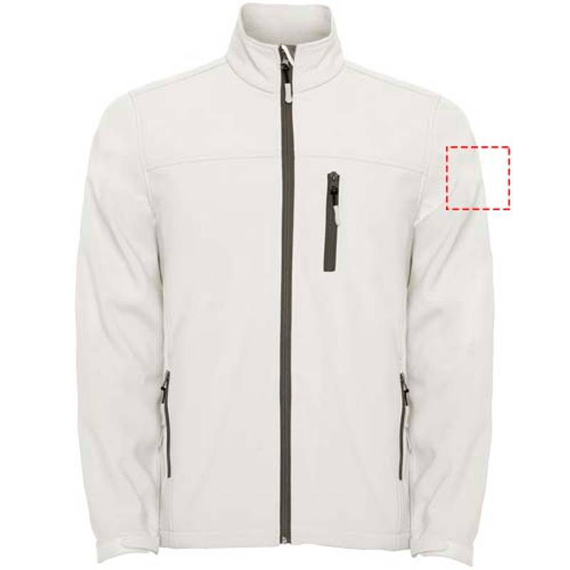 Antartida pánska softshellová bunda, biela Pearl, S Antartida pánska softshellová bunda, biela Pearl, S