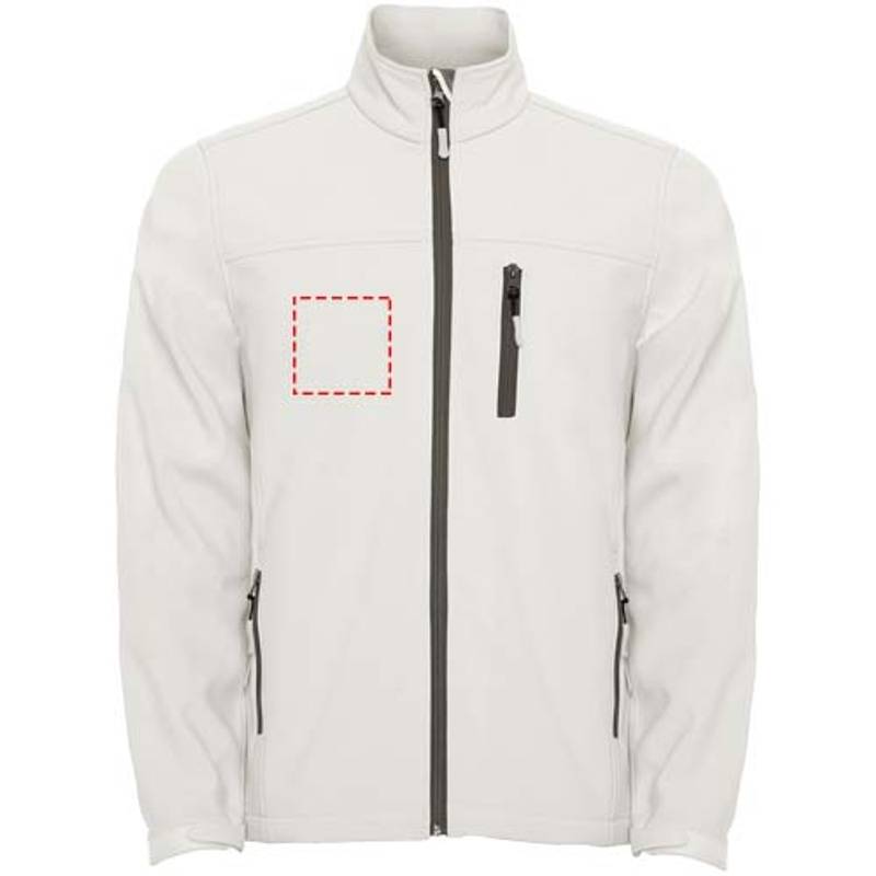 Antartida pánska softshellová bunda, biela Pearl, S Antartida pánska softshellová bunda, biela Pearl, S