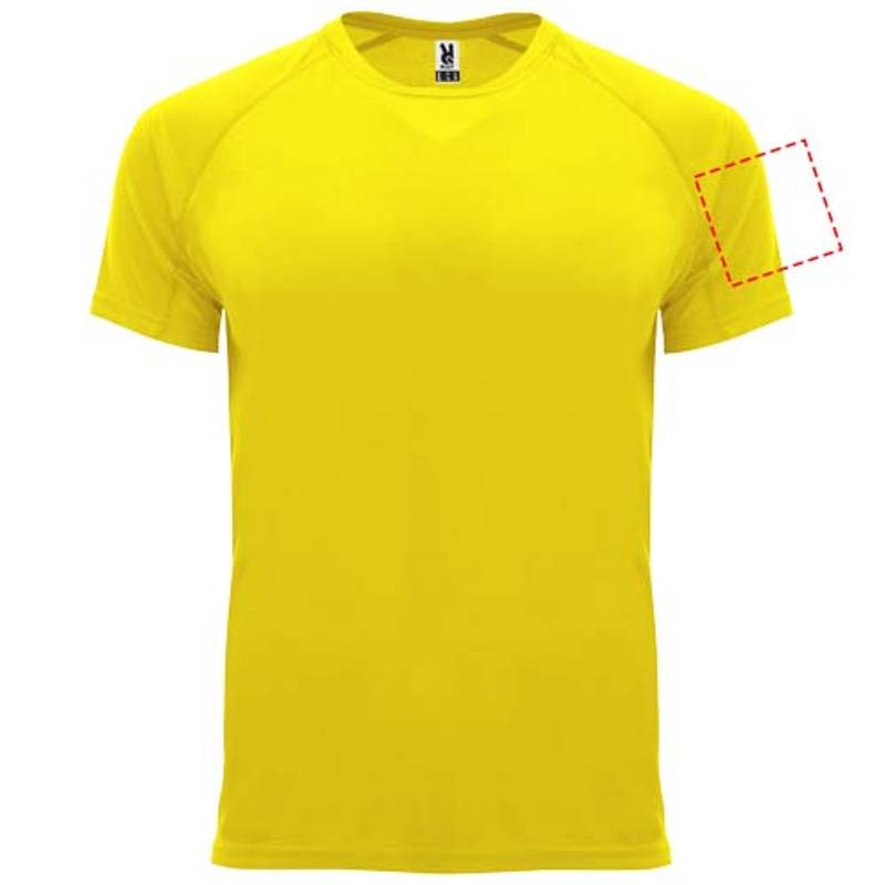 Bahrain pánské sportovní tričko s krátkým rukávem, Žlutá, S Bahrain pánské sportovní tričko s krátkým rukávem, Žlutá, S