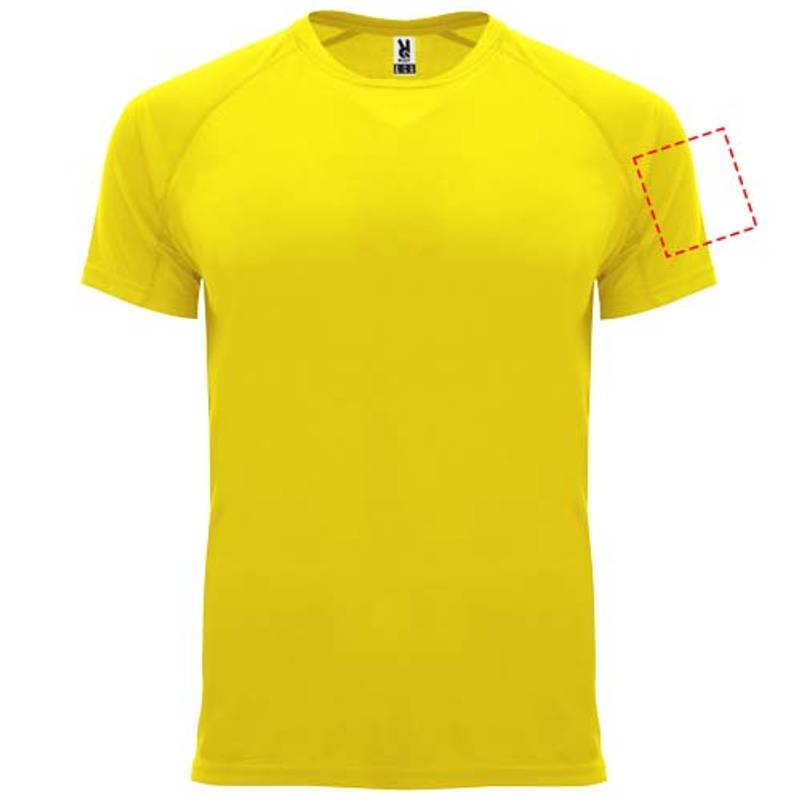 Bahrain pánské sportovní tričko s krátkým rukávem, Žlutá, S Bahrain pánské sportovní tričko s krátkým rukávem, Žlutá, S