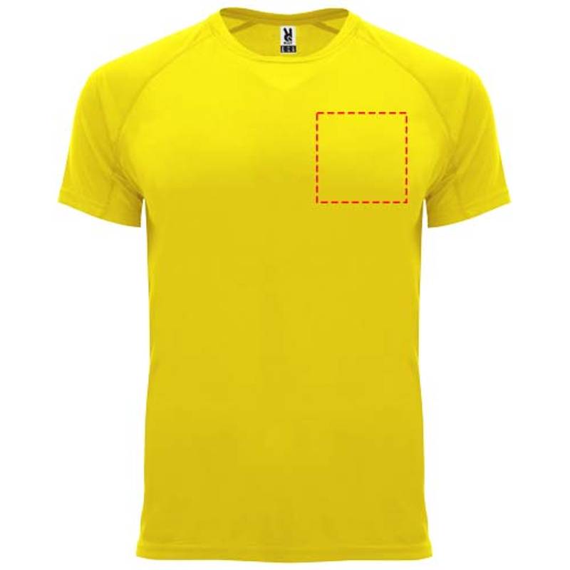 Bahrain pánské sportovní tričko s krátkým rukávem, Žlutá, S Bahrain pánské sportovní tričko s krátkým rukávem, Žlutá, S