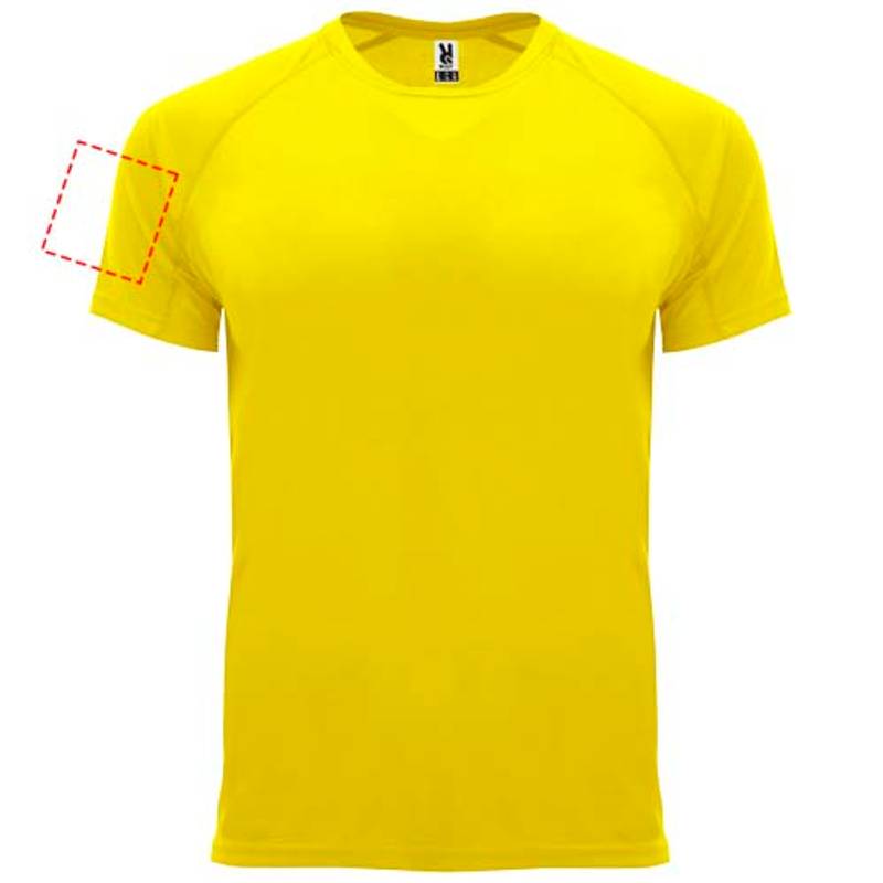 Bahrain pánské sportovní tričko s krátkým rukávem, Žlutá, S Bahrain pánské sportovní tričko s krátkým rukávem, Žlutá, S