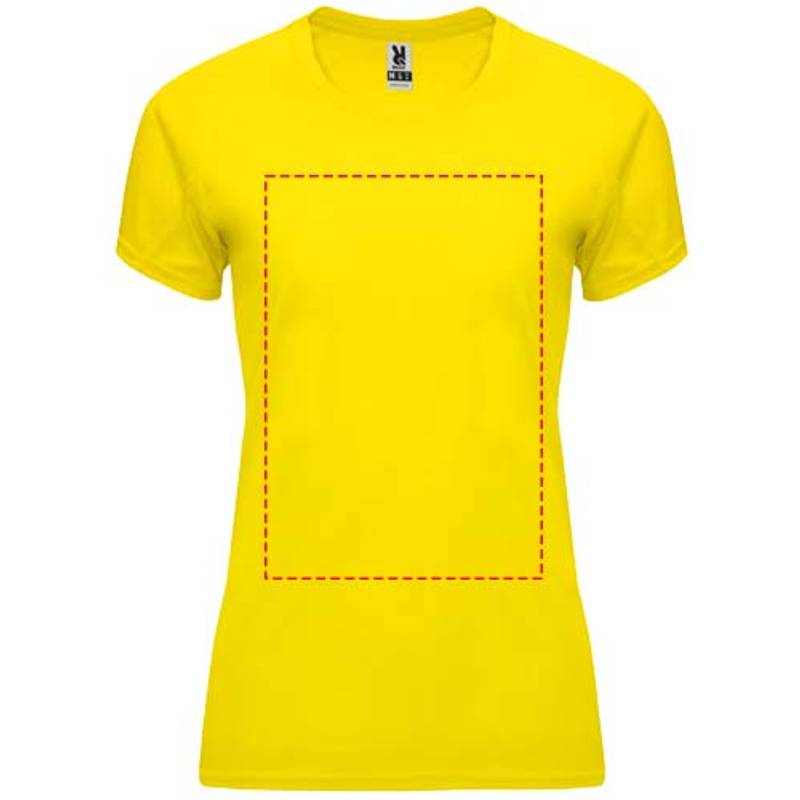 Bahrain dámské sportovní tričko s krátkým rukávem, Žlutá, S Bahrain dámské sportovní tričko s krátkým rukávem, Žlutá, S