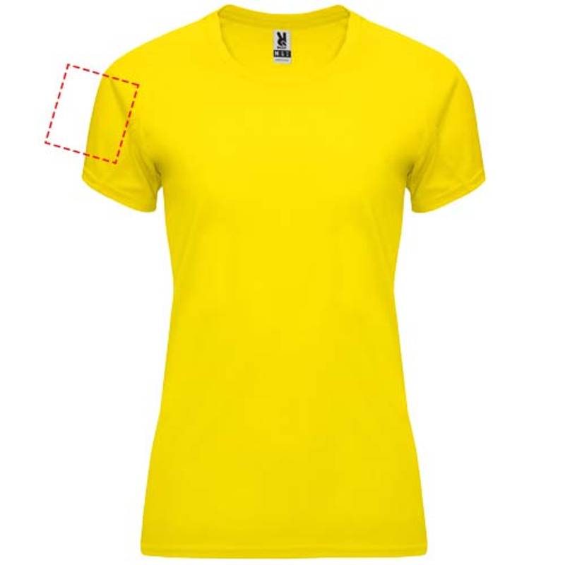 Bahrain dámské sportovní tričko s krátkým rukávem, Žlutá, S Bahrain dámské sportovní tričko s krátkým rukávem, Žlutá, S