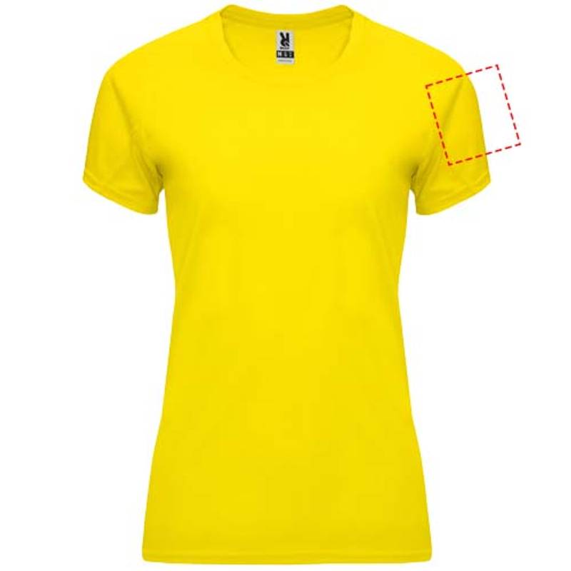 Bahrain dámské sportovní tričko s krátkým rukávem, Žlutá, S Bahrain dámské sportovní tričko s krátkým rukávem, Žlutá, S