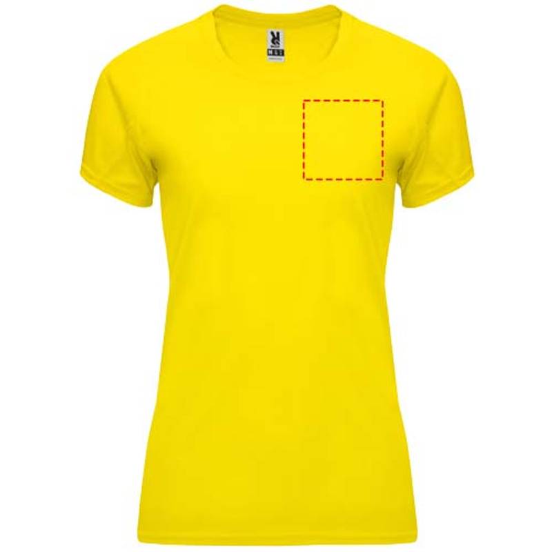 Bahrain dámské sportovní tričko s krátkým rukávem, Žlutá, S Bahrain dámské sportovní tričko s krátkým rukávem, Žlutá, S