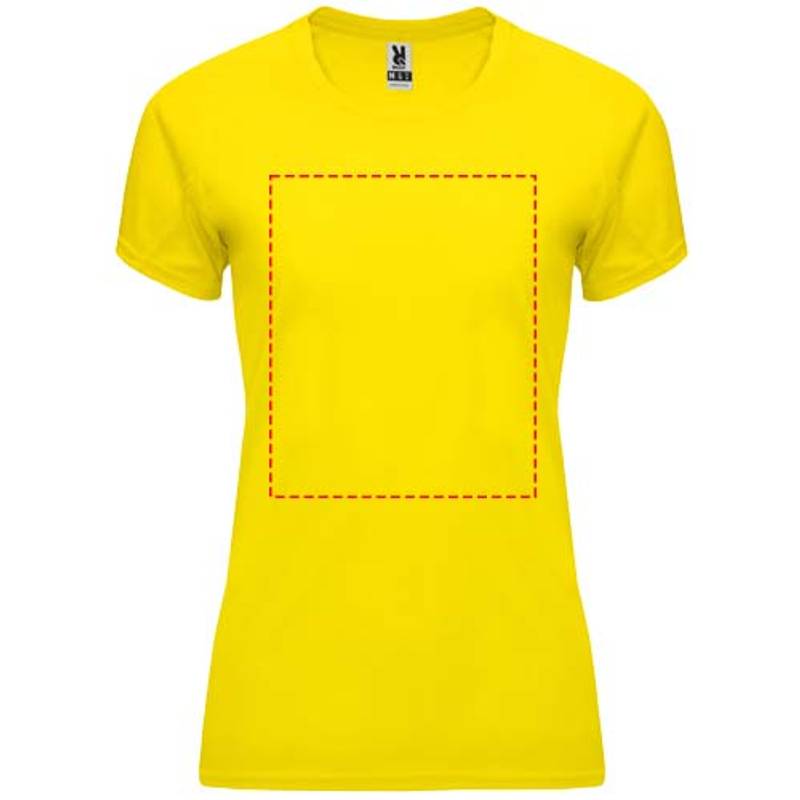 Bahrain dámské sportovní tričko s krátkým rukávem, Žlutá, S Bahrain dámské sportovní tričko s krátkým rukávem, Žlutá, S