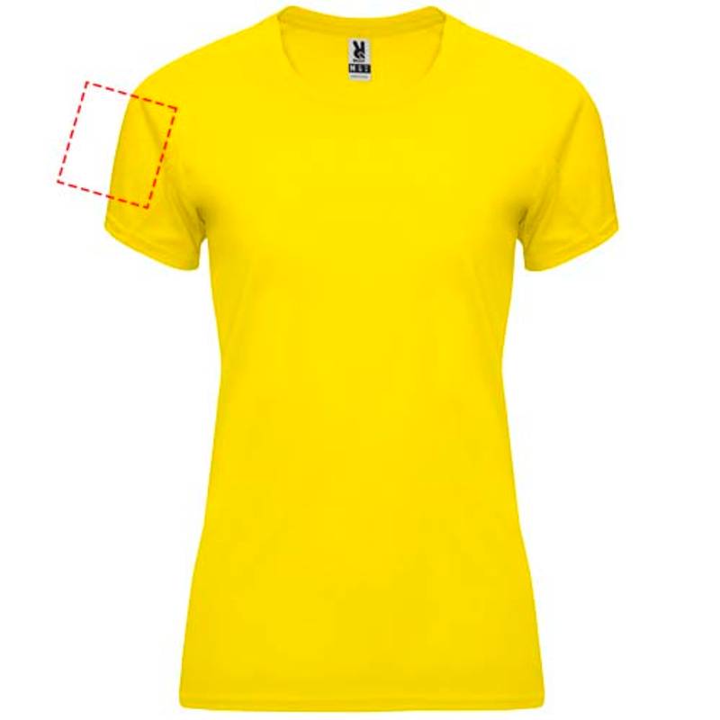 Bahrain dámské sportovní tričko s krátkým rukávem, Žlutá, S Bahrain dámské sportovní tričko s krátkým rukávem, Žlutá, S
