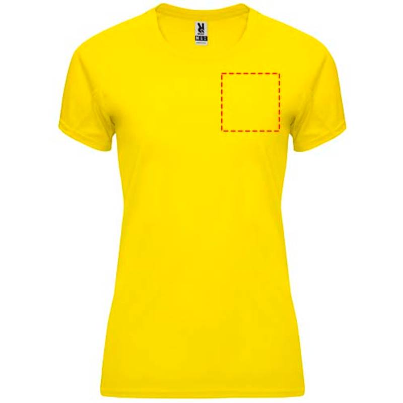 Bahrain dámské sportovní tričko s krátkým rukávem, Žlutá, S Bahrain dámské sportovní tričko s krátkým rukávem, Žlutá, S