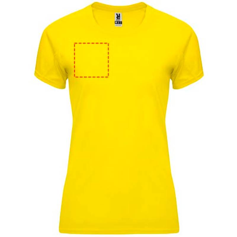 Bahrain dámské sportovní tričko s krátkým rukávem, Žlutá, S Bahrain dámské sportovní tričko s krátkým rukávem, Žlutá, S