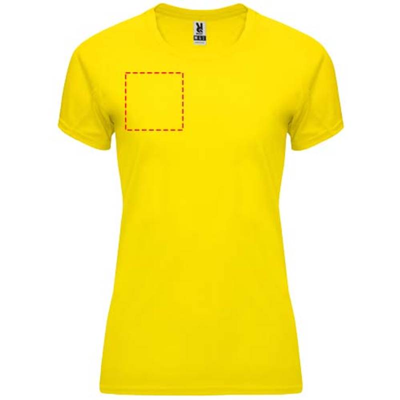 Bahrain dámské sportovní tričko s krátkým rukávem, Žlutá, S Bahrain dámské sportovní tričko s krátkým rukávem, Žlutá, S