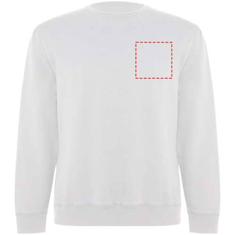 Batian unisex svetr s výstřihem crewneck, bílá, XS Batian unisex svetr s výstřihem crewneck, bílá, XS