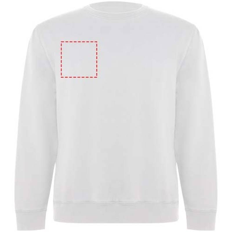 Batian unisex svetr s výstřihem crewneck, bílá, XS Batian unisex svetr s výstřihem crewneck, bílá, XS
