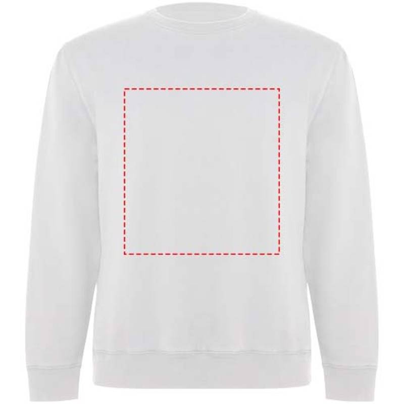 Batian unisex svetr s výstřihem crewneck, bílá, XS Batian unisex svetr s výstřihem crewneck, bílá, XS