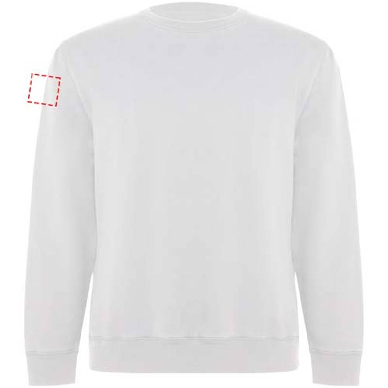 Batian unisex svetr s výstřihem crewneck, bílá, XS Batian unisex svetr s výstřihem crewneck, bílá, XS