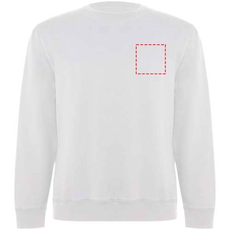 Batian unisex svetr s výstřihem crewneck, bílá, XS Batian unisex svetr s výstřihem crewneck, bílá, XS