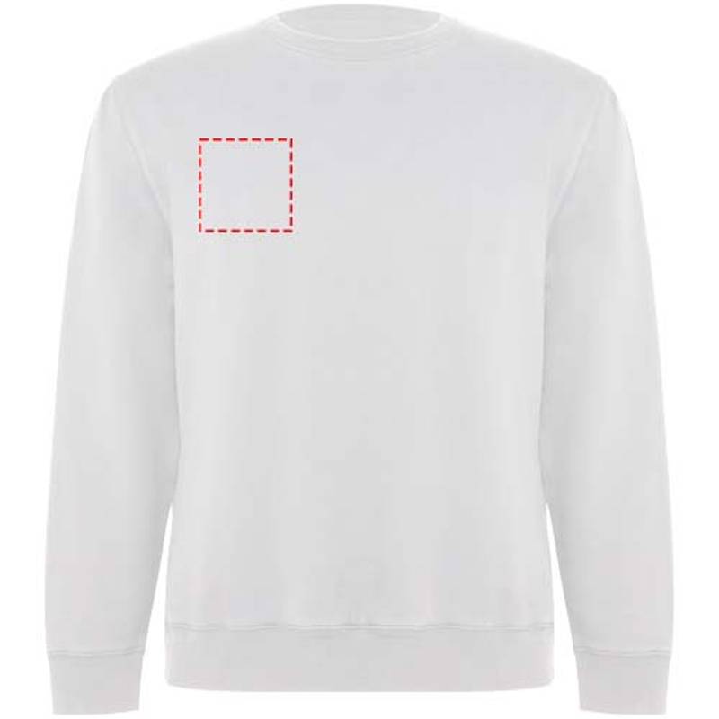Batian unisex svetr s výstřihem crewneck, bílá, XS Batian unisex svetr s výstřihem crewneck, bílá, XS