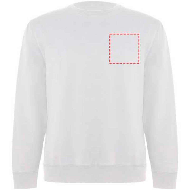 Batian unisex svetr s výstřihem crewneck, bílá, XS Batian unisex svetr s výstřihem crewneck, bílá, XS