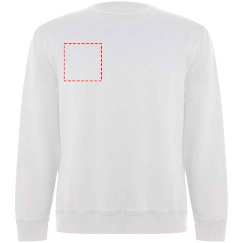 Batian unisex svetr s výstřihem crewneck, bílá, XS Batian unisex svetr s výstřihem crewneck, bílá, XS